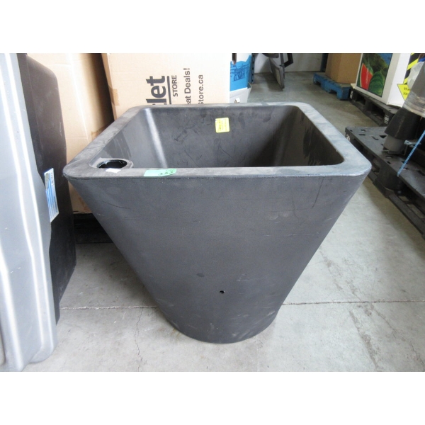Black Self-Watering Planter - 20" x 20" x 20" Tall