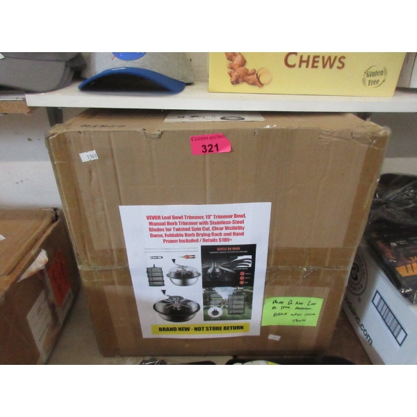 Vevor 19  Leaf Trimmer Bowl - Said to be new