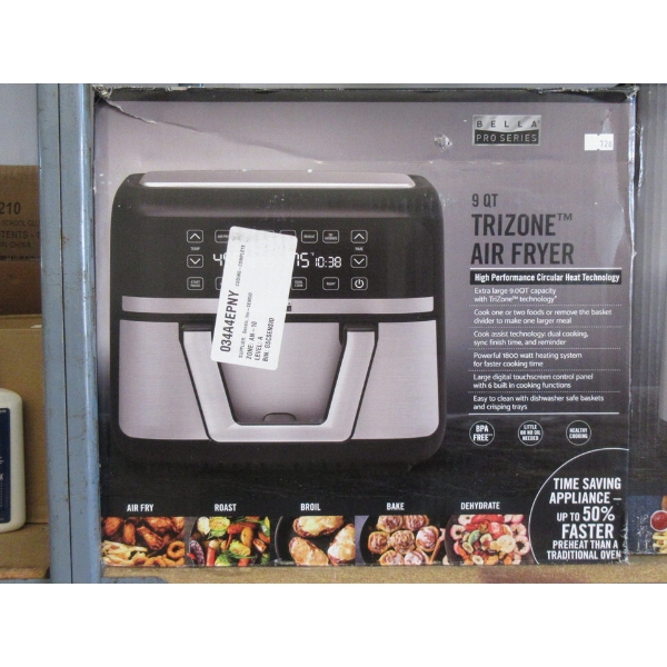 Bella Pro Series 9 Qt Trizone Air Fryer