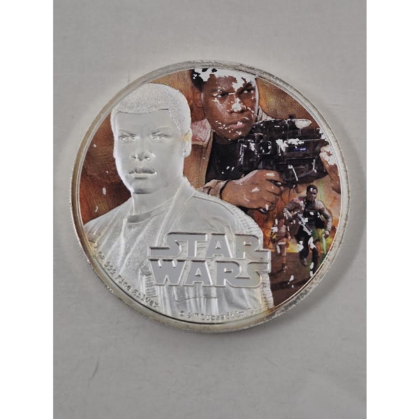 1 Oz .999 Silver 2016 Star Wars: Finn Coin