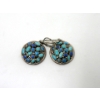 Image 2 : .925 Silver Bracelet, Earrings & Large Blue Stone Ring