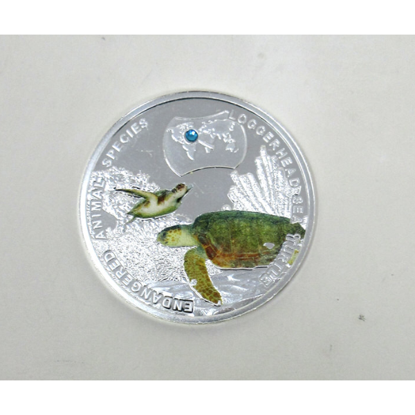 17.9 Gram .999 Silver Loggerhead Sea Turtle Coin