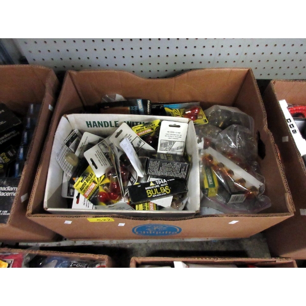 Large Box of Assorted New Automobile Bulbs