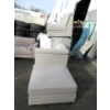 Image 1 : 5 Piece Grey Fabric Sectional Sofa & Ottoman