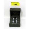 Image 2 : Brand New in Box 3 Pairs Sterling Silver Cubic Zirconia Earrings 
