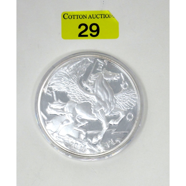 10 Oz .999 Silver 2014 FREEDOM Pegasus Round 