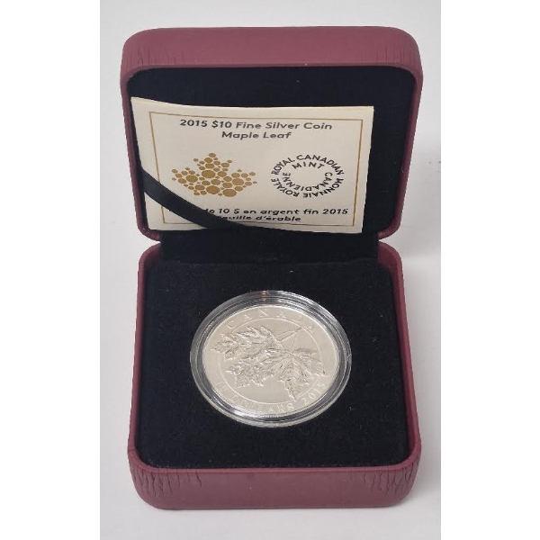 Half Oz .9999 Silver 2015 Canada Maple Leaf Coin