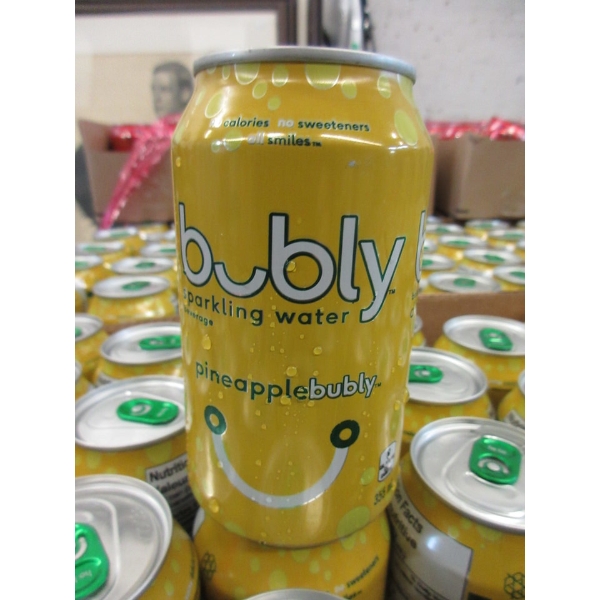 2 Flats of Bubly "Pineapple" Sparkling Beverage