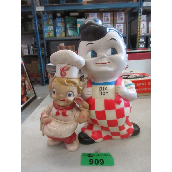 Big Boy Coin Bank & Campbell's Soup Figurine