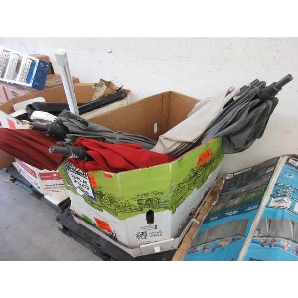 Skid of Patio Umbrellas - Customer Returns - As Is