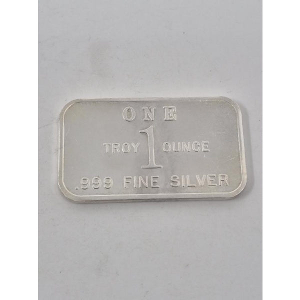 1 Oz .999 Silver Shelby Mutual Insurance Co Bar