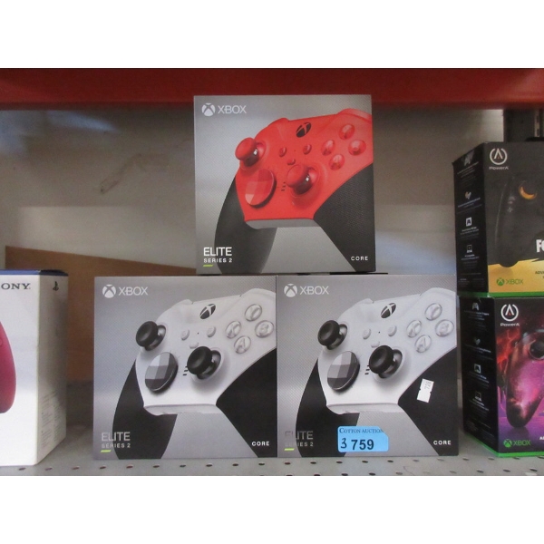 3 Xbox Elite Series II Wireless Core Controllers