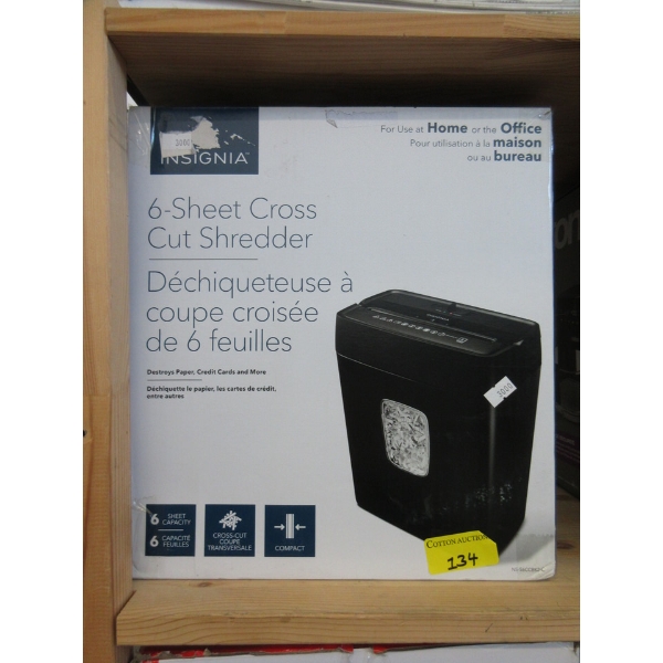 Insignia 6-Sheet Cross-Cut Paper Shredder