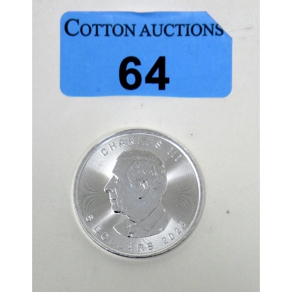 Early Release 1 Oz .9999 Silver 2025 Maple Leaf Coin 