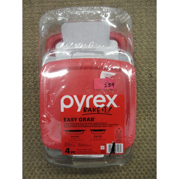 New Pyrex Easy Grab Bake-It Set