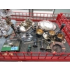 Image 3 : Shelf Lot of Silver Plate, Brass & Copper Housewares