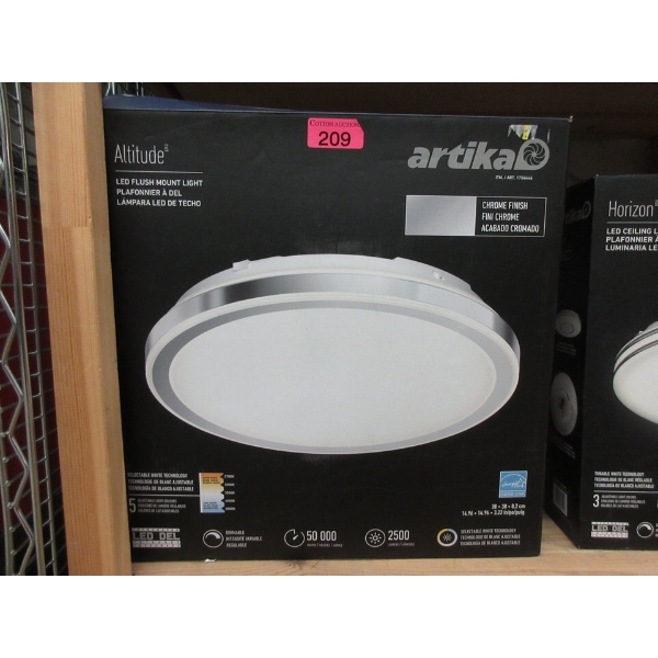 Artika "Altitude" LED Flush Mount Ceiling Light