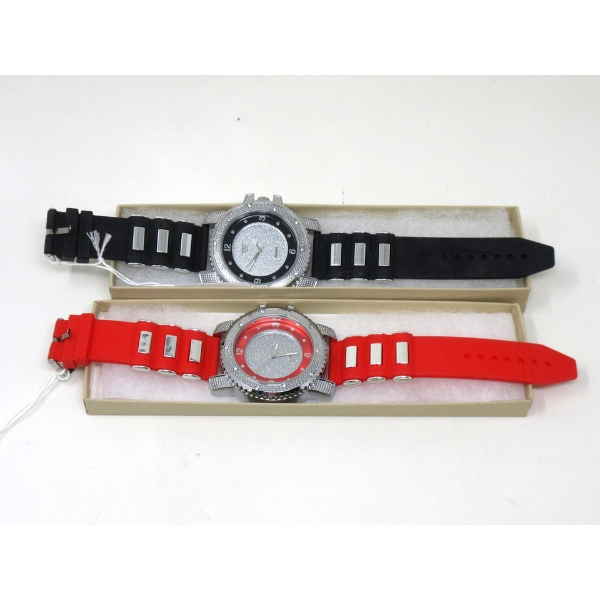 2 New Ice Culture "Techno Pave" Mans Watches 