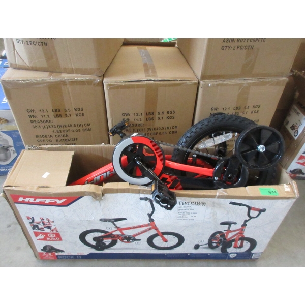 Huffy EZ Build 14  Rock It Bicycle with Training Wheels