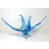 Image 1 : Vintage Blue Chalet Glass Centerpiece