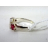 Image 3 : Three .925 Sterling Silver Crystal Gemstone Rings 