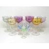Image 1 : 9 Vintage Iridescent Glasses 