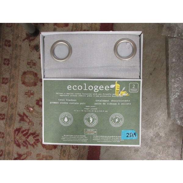 New Ecologee Pack of 2 Black-Out Curtain Panels