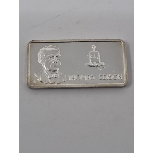 1 Oz .999 Silver Our Greatest Americans Bat
