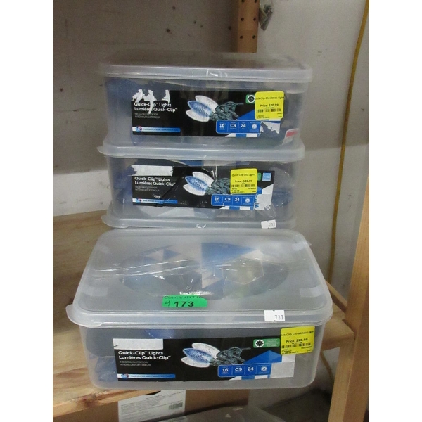 4 Quick-Clip LED C9 Light Strings - 16'
