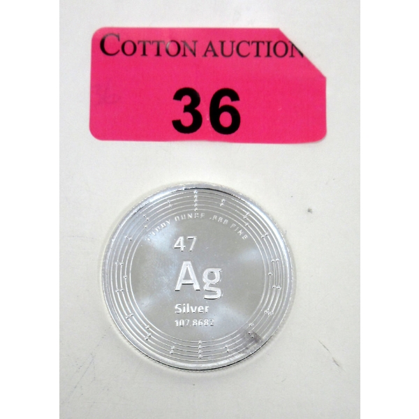 1 Oz .999 Silver Ag USA Round 