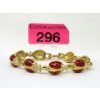 Image 1 : Enamel and Crystal 8" Lady Bug Line Bracelet