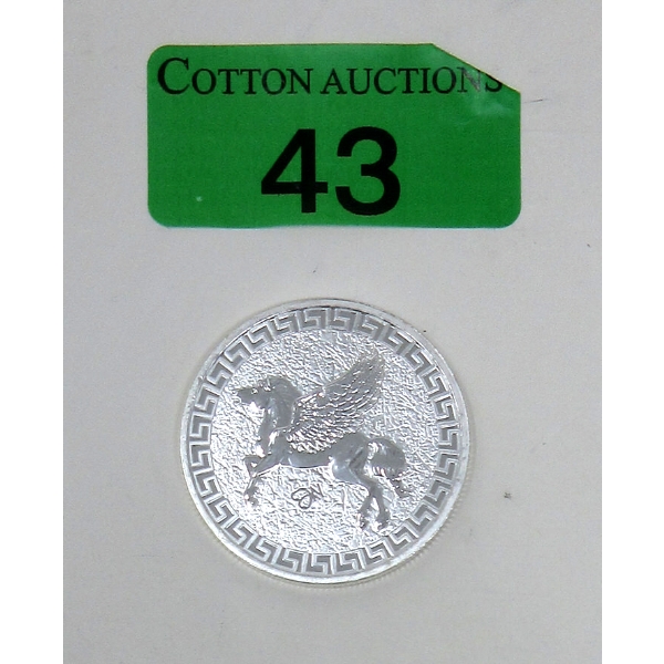 1 Oz .999 Silver 2022 Pegasus Coin 