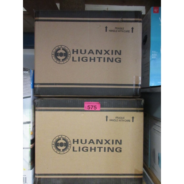 3 Huanxin 2 Bulb Wall Sconces with Glass Shades