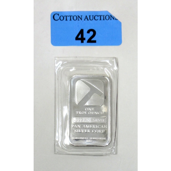 1 Oz .999 Silver Pan American Bar