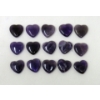 Image 1 : 15 Polished Amethyst Gemstone Hearts