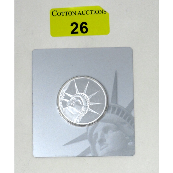 1.5 Oz .999 Silver Certified PAMP Suisse 2017 Liberty Coin 