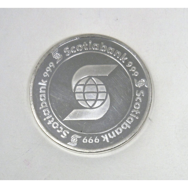 5 Oz .999 Silver Scotiabank Investor Round 