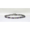 Image 1 : 6+ CTW Amethyst & Diamond Tennis Bracelet 
