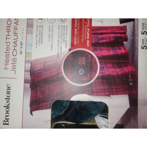 Brookstone Heated Throw - Customer Return