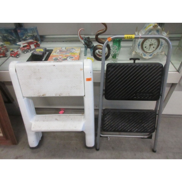 2 Folding 2 Step Stools - Preowned - As Is