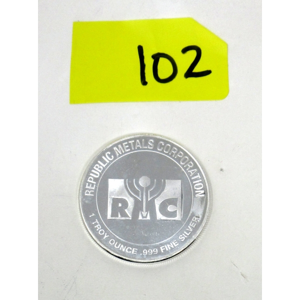 1 Oz .999 Silver RMC Round 
