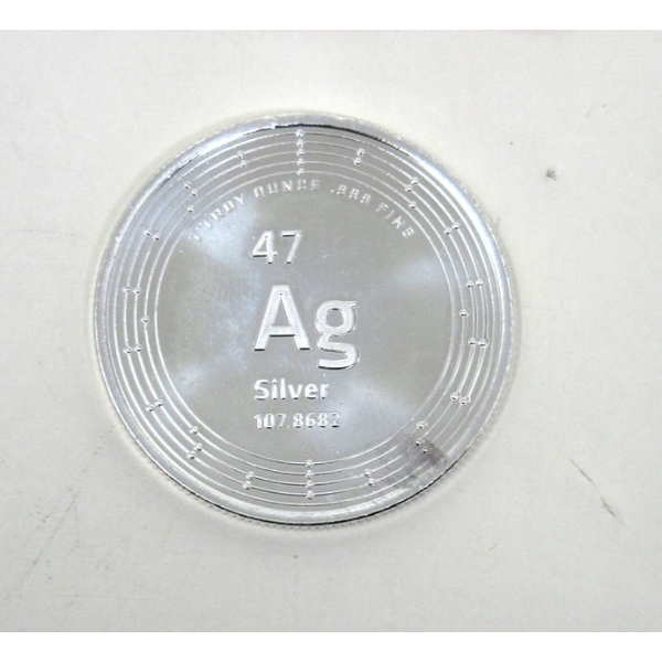 1 Oz .999 Silver Ag USA Round 