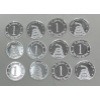 Image 1 : 12 x 1 Gram .999 Silver Rounds 