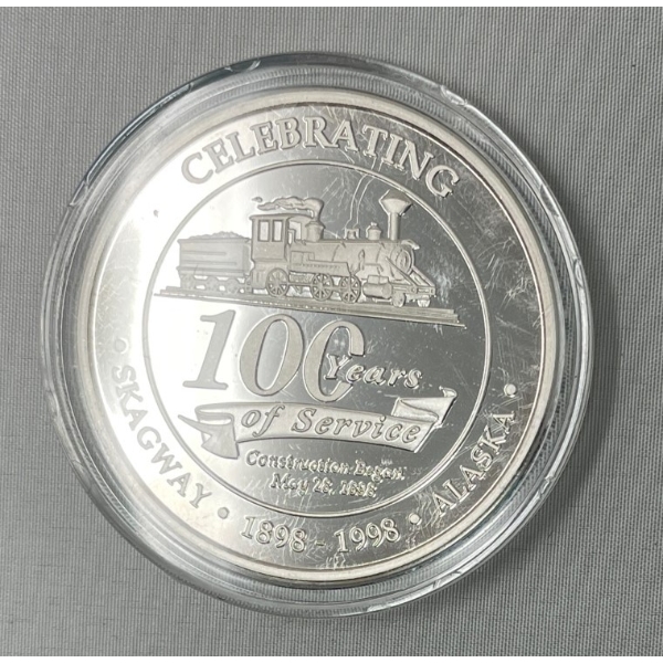 1 Oz .999 Silver 100 Years of Service Round 