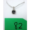 Image 1 : 1.9 CT Square Cut Mystic Topaz & Diamond Sterling Silver Pendant 