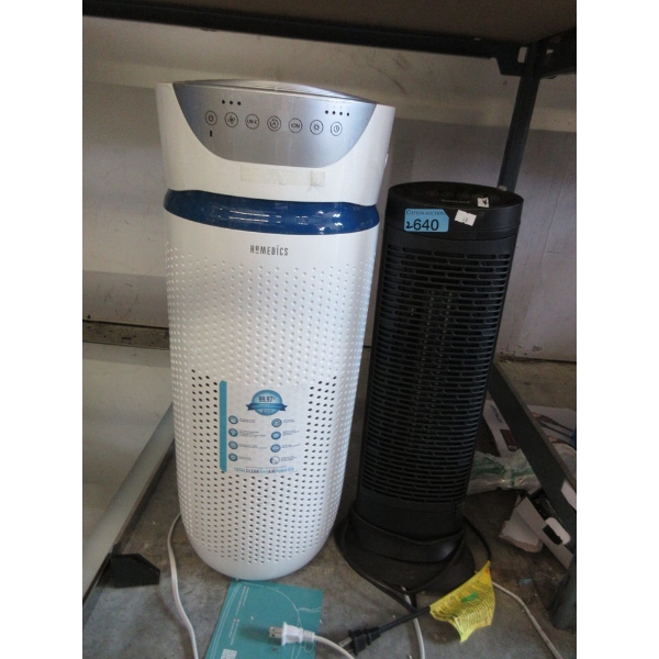 Homedics 5-in1 Air Purifier & Honeywell Fan