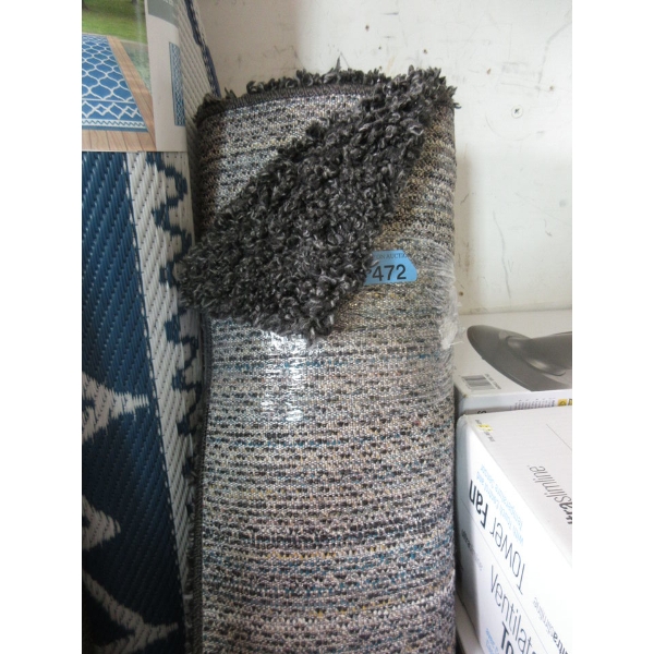 5' x 7' Charcoal Shag Area Carpet