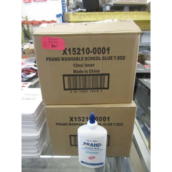 2 Cases of 12 New Prang Washable School Glue
