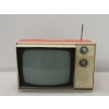 Image 1 : 1970s  Zenith TV Red and Cream Solid State TV