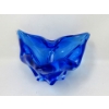 Image 2 : 2 Mid-Century Blue to Clear Art Glass Pieces
